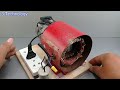 I turn water pump motor into 220v 5kw electric generator