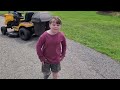 Mowing for money!!!  6-Year-old Gardener | Kids and Lawnmower Videos | Lawnmower videos for Children