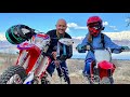 2020 Beta 300RR and 2019 Honda CRF125F   Daddy Daughter Ride RED!