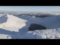 Clearing cloud inversion, time-lapse, Helvellyn Dec 20
