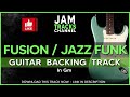 Fusion / Jazz Funk Guitar Backing Track in Gm