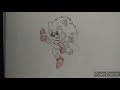 Drawing Sonic movie smash Bros pose!