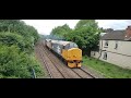 Loram 37508/37418 power through Stoke Jn working 0Z38 Derby R.T.C to Derby R.T.C 21/4/24