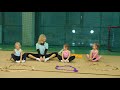 Урок №23 Онлайн урок Лента в художественной гимнастике  для детей 3-5 лет, гимнастическая лента