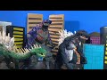 Legendary Godzilla vs Sharkzilla an epic battle stop motion