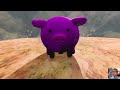 Big & Small PIG Cars vs Stairs Color with Portal Trap - BeamNG.Drive #20