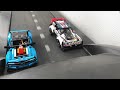 FIRST TO FALL OFF LOSES! Lego Technic Treadmill Car Racing Challenge