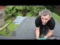 How to fit EPDM two part gutter trim on a rubber roof