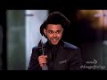 The Weeknd being iconic for 3 minutes straight