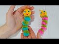 It's so Beautiful 💖☀️ Superb Caterpillar Making Idea with Yarn - DIY Easy Pom Pom Caterpillar Craft