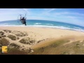 Paramotoring at the beach in Spain