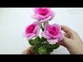 🌹 Rose Flowers made of Chenille wire. Very simple! 🌹 Pipe Cleaners DIY