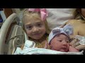 Everleigh meets her New Baby Sister for the Very First Time!!!