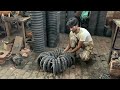 Ingenious Manufacturing Process Of Tires || How Tire Are Made In Local Factory & Amazing Mechanics