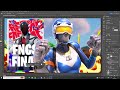 How to make thumbnails like PXLARIZED | Fortnite thumbnail tutorial