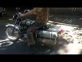 Pneubike first test of the air powered motorcycle- pneumatic vehicle by Cory Little