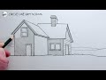 How to Draw a House using One-Point Perspective for Beginners