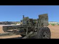 How does the ammunition of a towed artillery work?