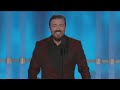 Ricky Gervais at Golden Globes 2012 & 2011 - THE BEST BITS