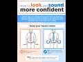 How to look and sound more confident.