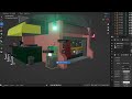 Modeling Cyberpunk Fast Food Restaurant In Blender - Complete Workflow + Free 3D Model - Part 3
