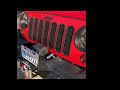 Jeep Moab Winch plate and Winch after installation