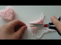 Kalp Ponpon Anahtarlık❤Easy Pom Pom Heart Making Idea with Fingers✅How to Make a Heart from String