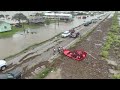 INSANE STORM SURGE on the backside of Hurricane Beryl HAMMERS Sargent, Texas