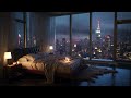 Sounds of Rain for Sleeping in Skyscraper Bedroom