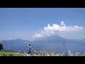 Morning clouds building over Lake Atitlán, time lapse