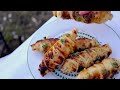 Baked Cheese in Puff Pastry on the Grill