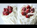 6” Original Strawberry Chiffon Cake|chiffon cake tutorial | How to decorate chiffon cake |6