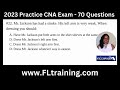 70 Practice CNA Questions & Answers Read by Nurse Eunice | Pass the CNA Exam