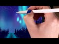 You Can Draw This AURORA BOREALIS in PROCREATE | Procreate tutorial step by step