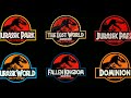 Jurassic movies all logos