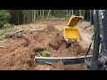 Building a driveway entrance with a John Deere 5 tonne Excavator.