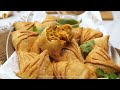 Tandoori Resha Chicken Samosa with New Viral Technique Recipe by Food Fusion