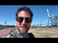 Battleship New Jersey traveling on Delaware River To Dry Dock - Vlog