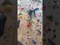 Pink holds crimpy, pinchy with a nice gaston move FIRST BLACK TAPE TOPROPE! (6C-7A)