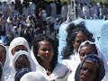 Ethiopian Call and response traditional women's chant. Temkat festival Jan 2012