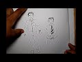 How to draw a man (EASY to follow) | How to draw people | How To Draw A Person for neuro exam