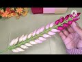 DIY| How To Make satin Ribbon Flower | flower Bouquet #satinribbonflowers