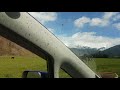 Cows along Wanaka Mount Aspiring Road in spring