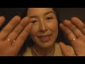 asmr affirmations for self worth w/ face touching and hand movements