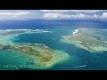 Flying Over the Tropical Island of Mauritius [4K] 🏝️ 1 HR Nature Relaxation + Music & Ocean Sounds