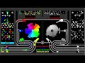 Team Core Destruction 1 (Rainbow VS Monochrome) - Marble Race in Algodoo