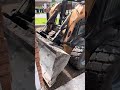 Grading a driveway with skid steer