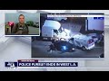 Crash victim reacts to 405 Freeway pursuit