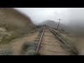 Railcart for the Carrizo Gorge Railway goin up