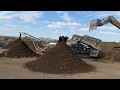 Lokotrack® ST2.3™ mobile screener - Screening concrete waste, blasted rock and top soil